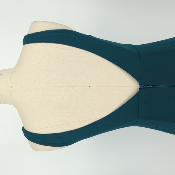 Show Me Your Mumu V Neck Maxi Dress Teal M wedding bridesmaid bohemian evening - Picture 4 of 7